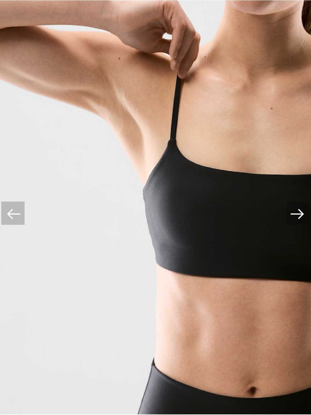Aritzia Black Golden GloTone™ Progression Sports Bra